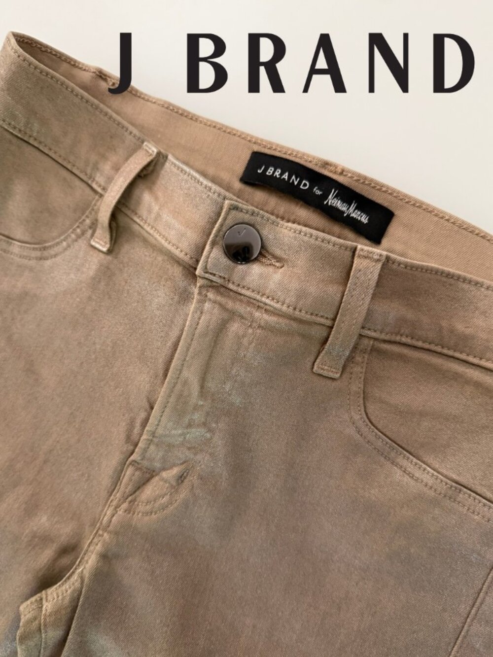 J Brand for Neiman Marcus - Super Skinny Jeans Size 27 - Rare Coated - Stardust